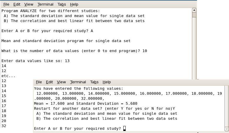 Example Screen from ANALYZ