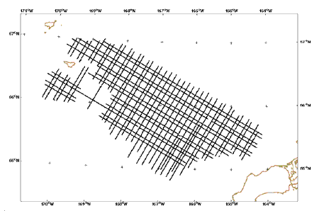 Seismic Reflection Map of MMS Permit 75-08 (Alaska)