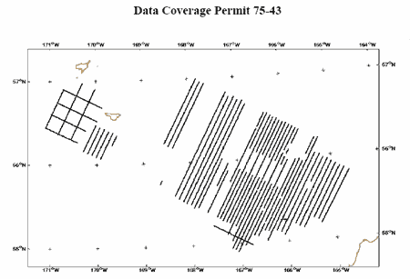 Seismic Reflection Map of MMS Permit 75-43 (Alaska)